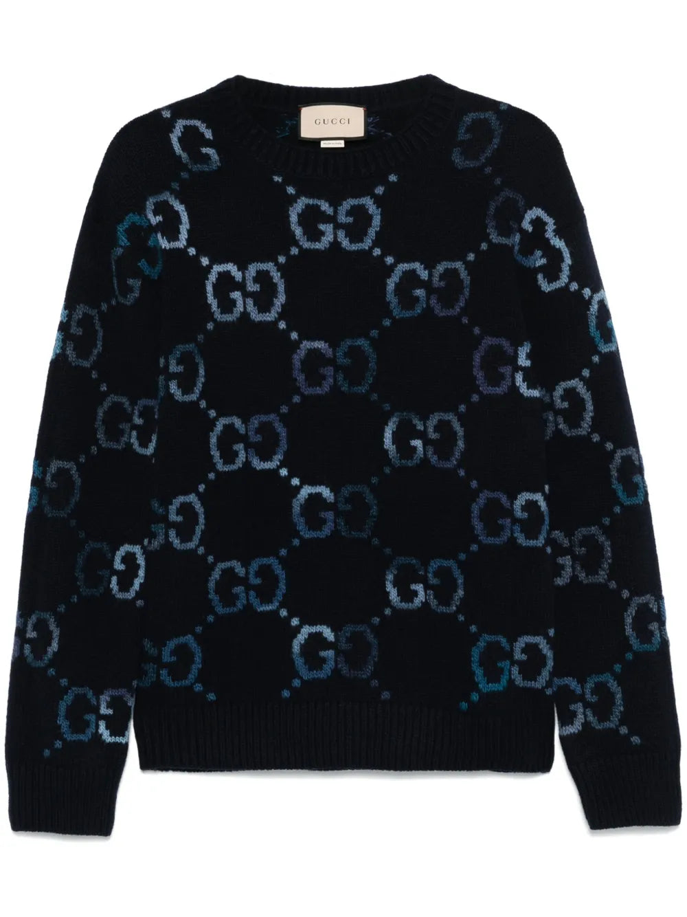 Gucci Pullover mit GG-Intarsie Blau