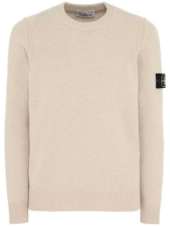 STONE ISLAND Pullover aus Wollmischung Sand
