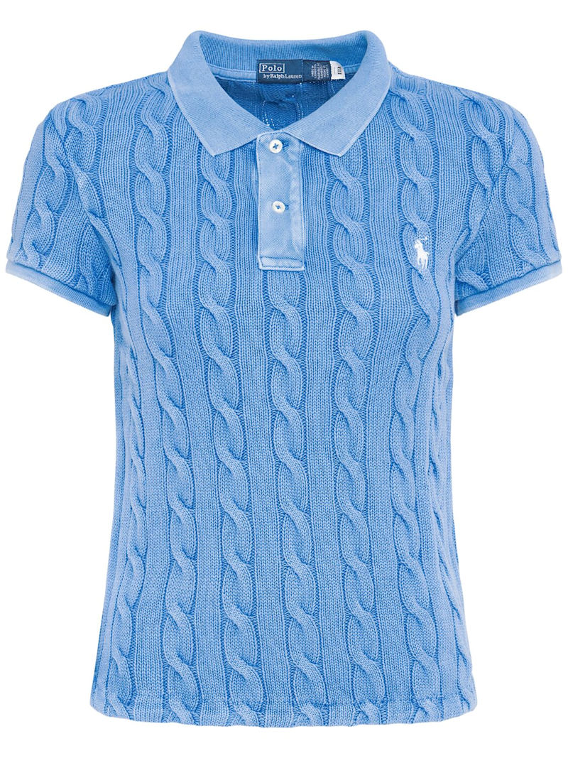 Polo Ralph Lauren Polohemd aus Baumwolle mit Logo Blau