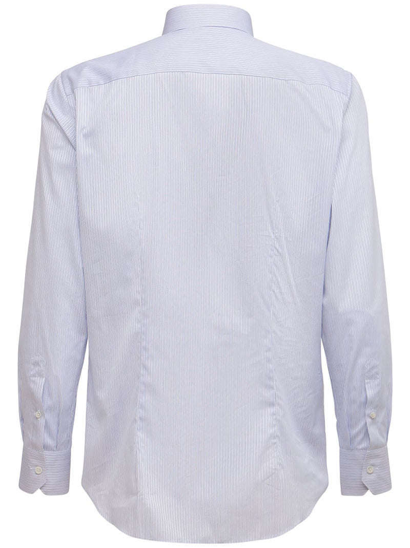 Brioni GESTREIFTES HEMD AUS BAUMWOLLTWILL