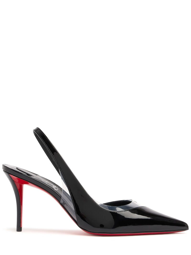 Christian Louboutin 80mm hohe Pumps aus PVC und Lackleder „Posticha“