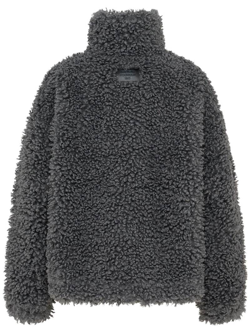 Acne Studios Flauschige Jacke Grau