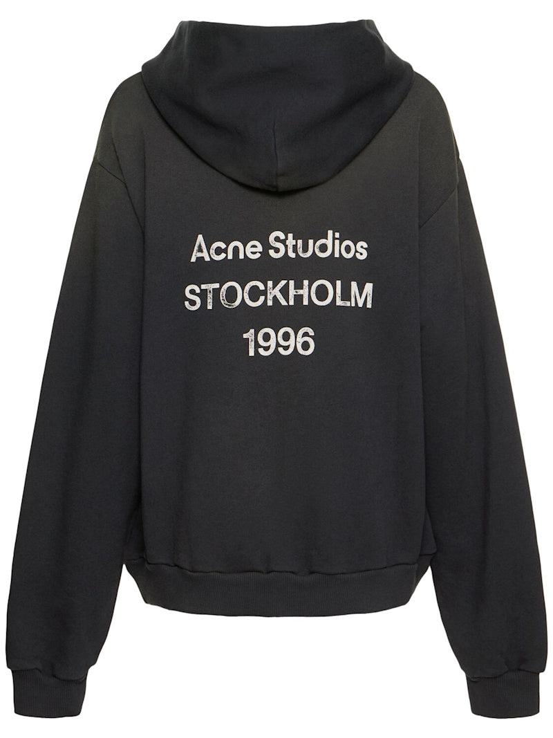 Acne Studios Hoodie aus Baumwolle mit Logodruck