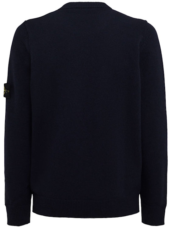 STONE ISLAND Pullover aus Wollmischung Navy