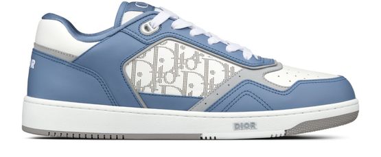 DIOR B27 Low-Top-Sneakers Blau Weiß