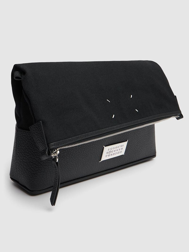 Maison Margiela Umhängetasche aus Leder und Canvas