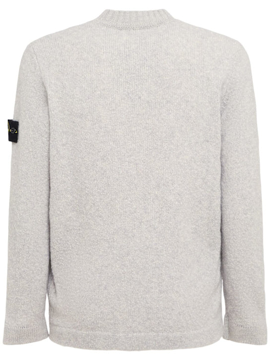 STONE ISLAND Pullover aus Wollmischung Hellgrau