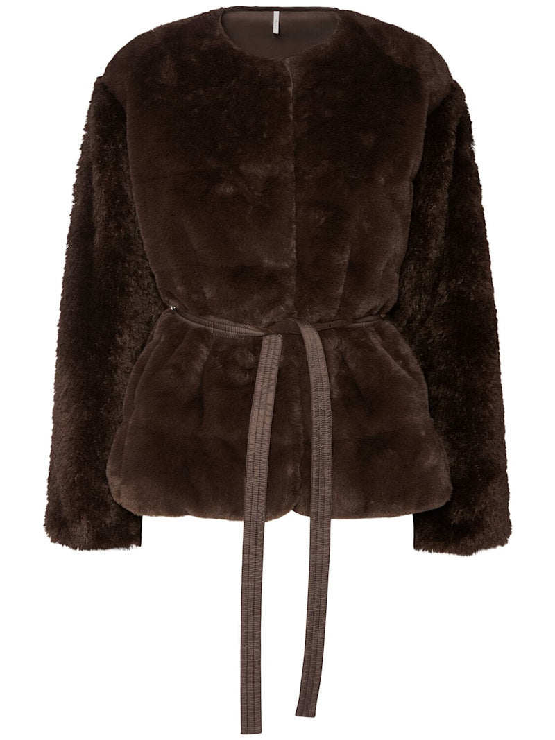 Moncler Daunenjacke aus Teddystoff „Jouillat“