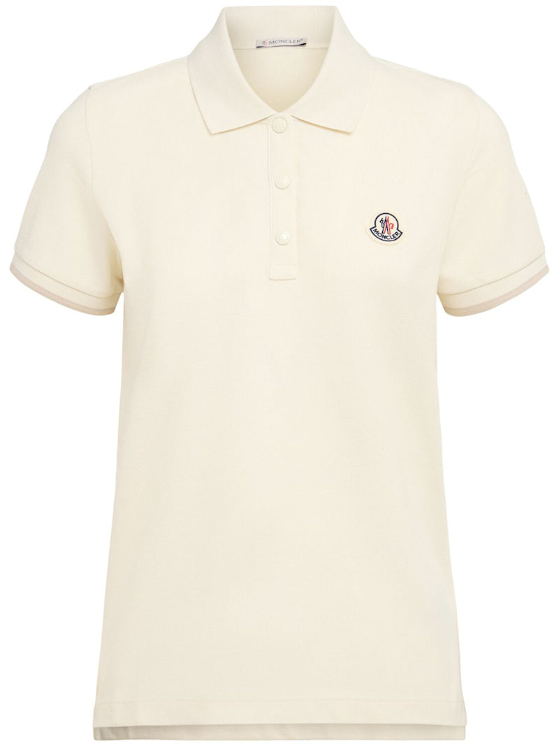 Moncler Polohemd aus Baumwollpiqué mit Logodruck