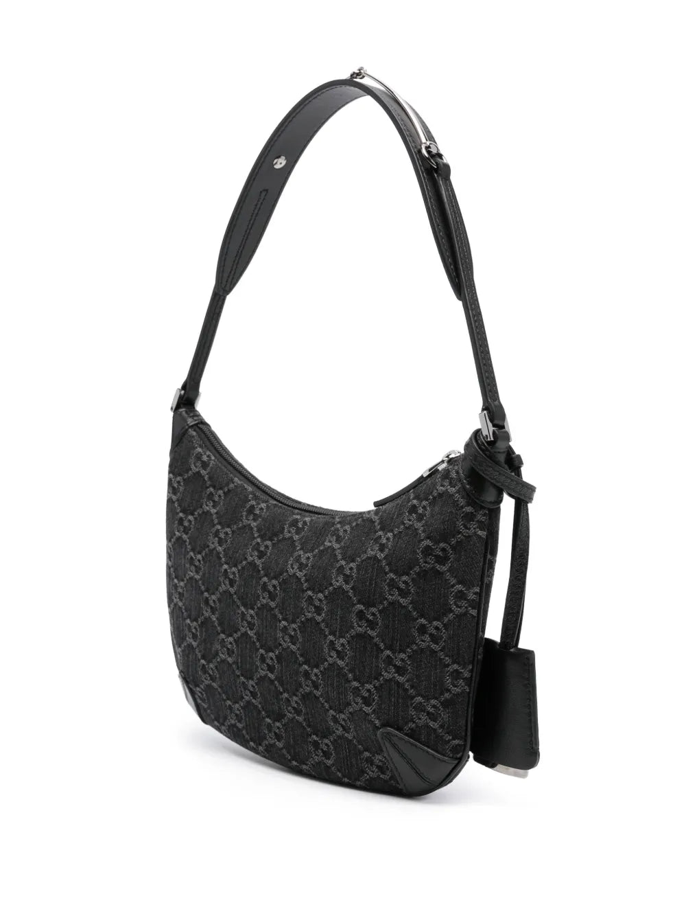 Gucci Kleine Horsebit Schultertasche Schwarz