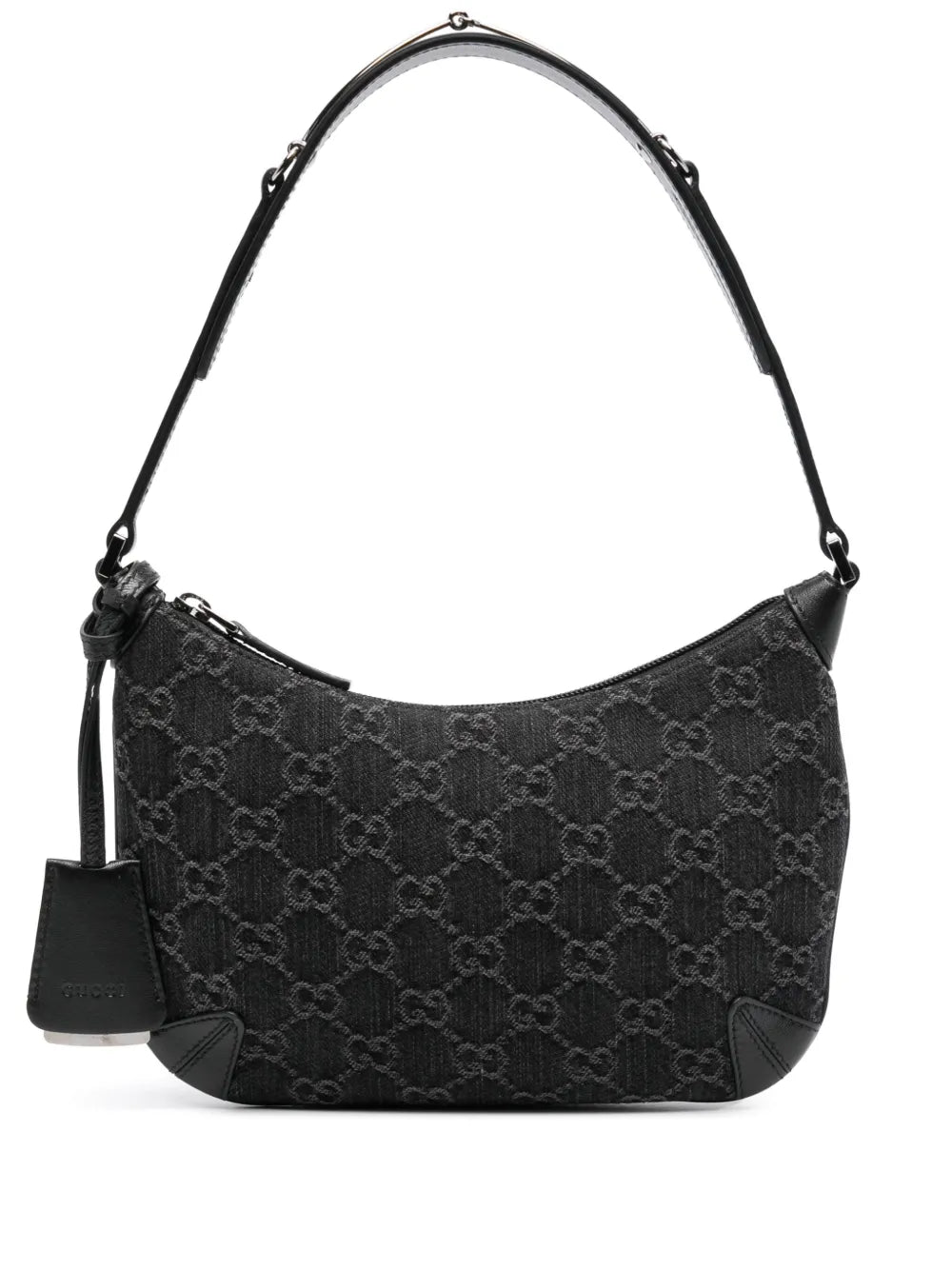 Gucci Kleine Horsebit Schultertasche Schwarz