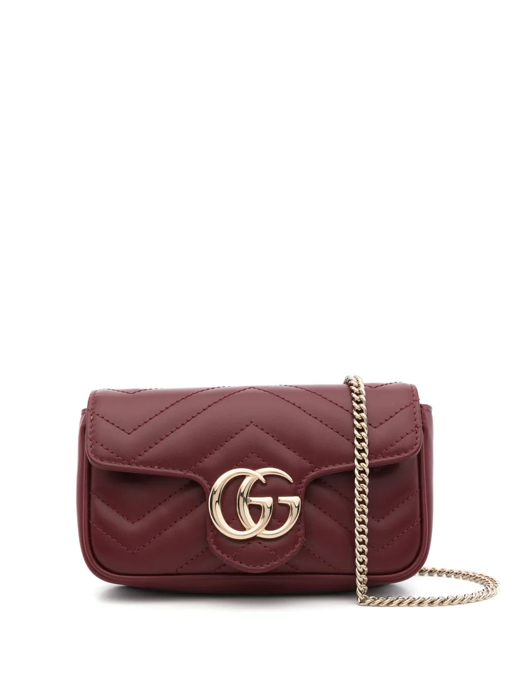 Gucci Super Mini GG Marmont Umhängetasche Rot