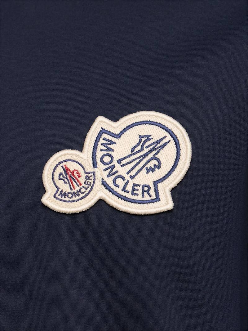 Moncler Double logo patch cotton t-shirt