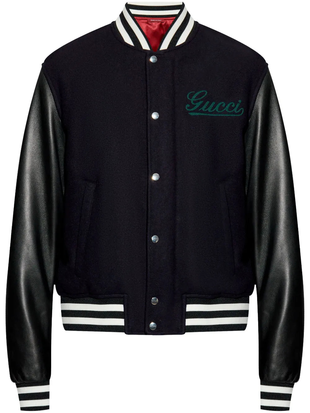 Gucci Bomberjacke aus Wolle Schwarz