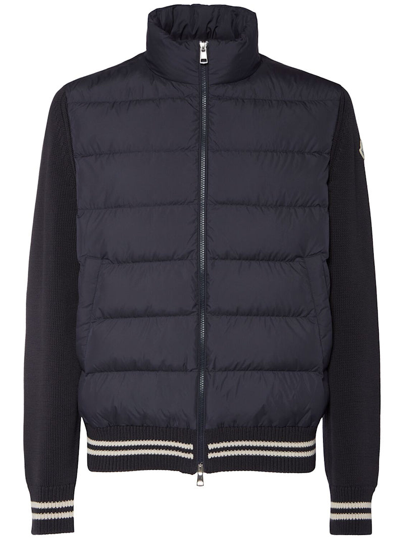 Moncler Padded cotton down cardigan jacket