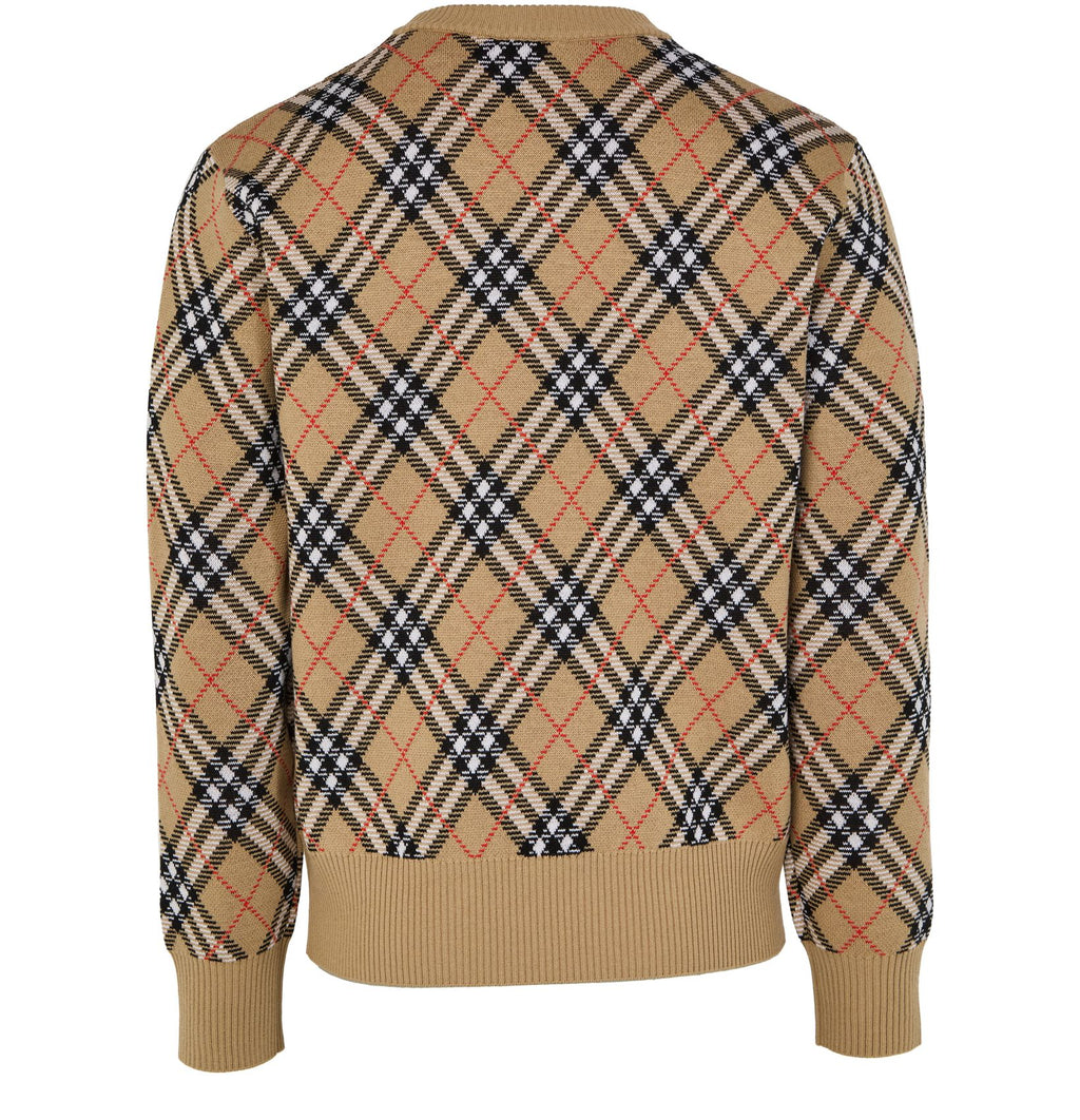 BURBERRY Wollpullover mit Check-Muster