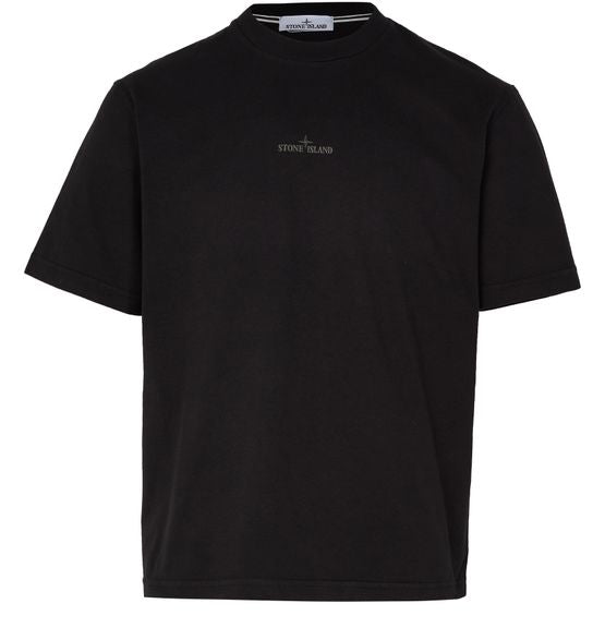 STONE ISLAND Hemd mit Reißverschluss Schwarz