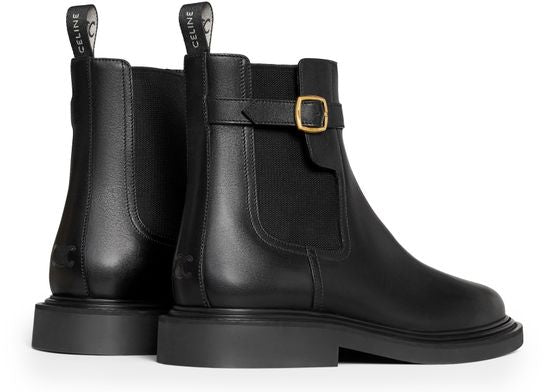 CELINE Université Chelsea-stiefel aus glänzendem stierleder