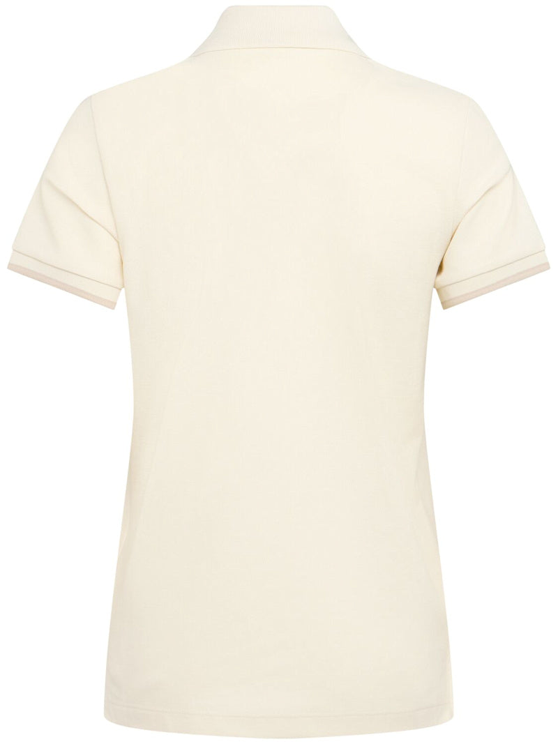 Moncler Polohemd aus Baumwollpiqué mit Logodruck