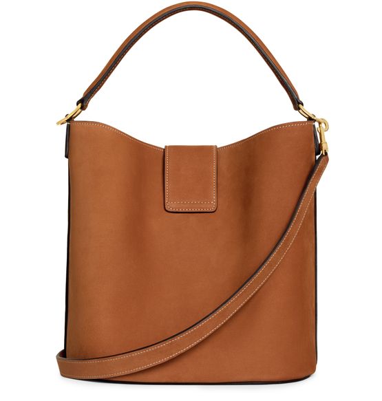 CELINE Mittelgrosse bucket-tasche Louise aus nubuk-kalbsleder