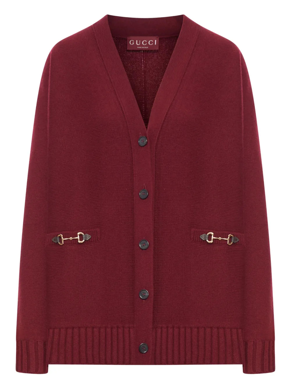 Gucci Gerippter Cardigan Rot