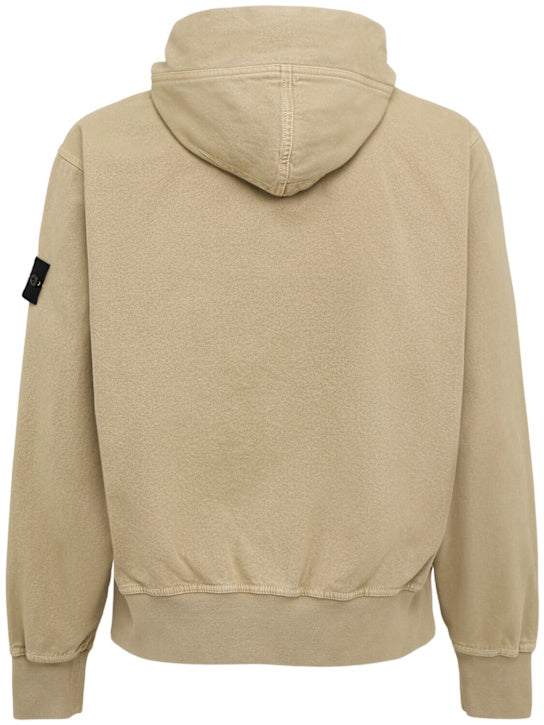 STONE ISLAND Zip-Hoodie Sand