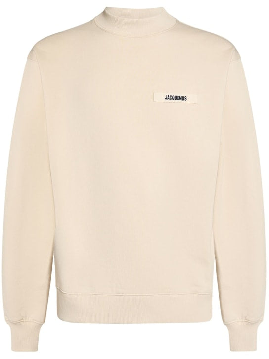 JACQUEMUS Sweatshirt aus Baumwolljersey Sand