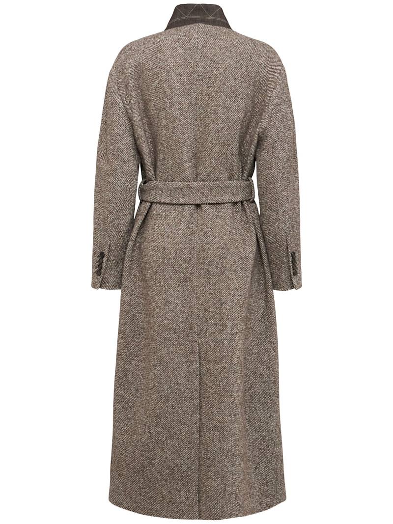 Brunello Cucinelli Mantel aus Wollmischung mit Gürtel