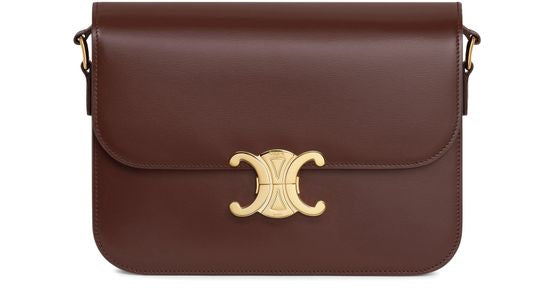 CELINE Mittelgroße Triomphe Tasche Chestnut
