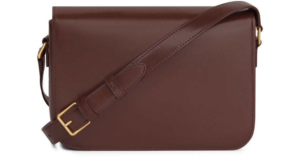 CELINE Mittelgroße Triomphe Tasche Chestnut