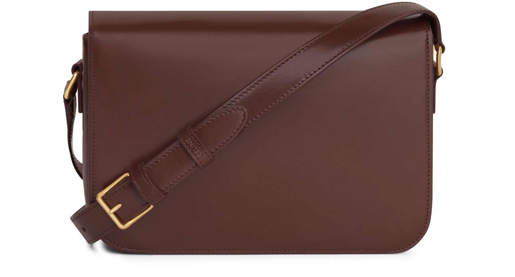 CELINE Mittelgroße Triomphe Tasche Chestnut