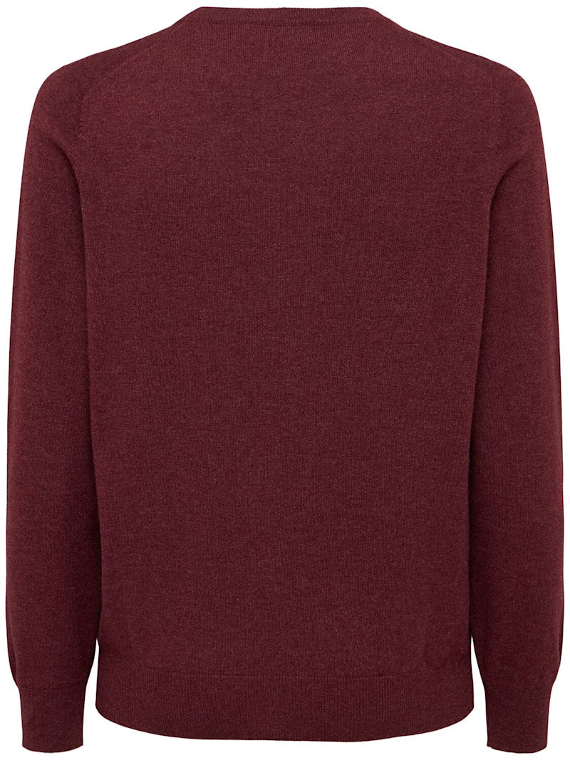 Brunello Cucinelli Strickpullover aus Kaschmir Amaranto