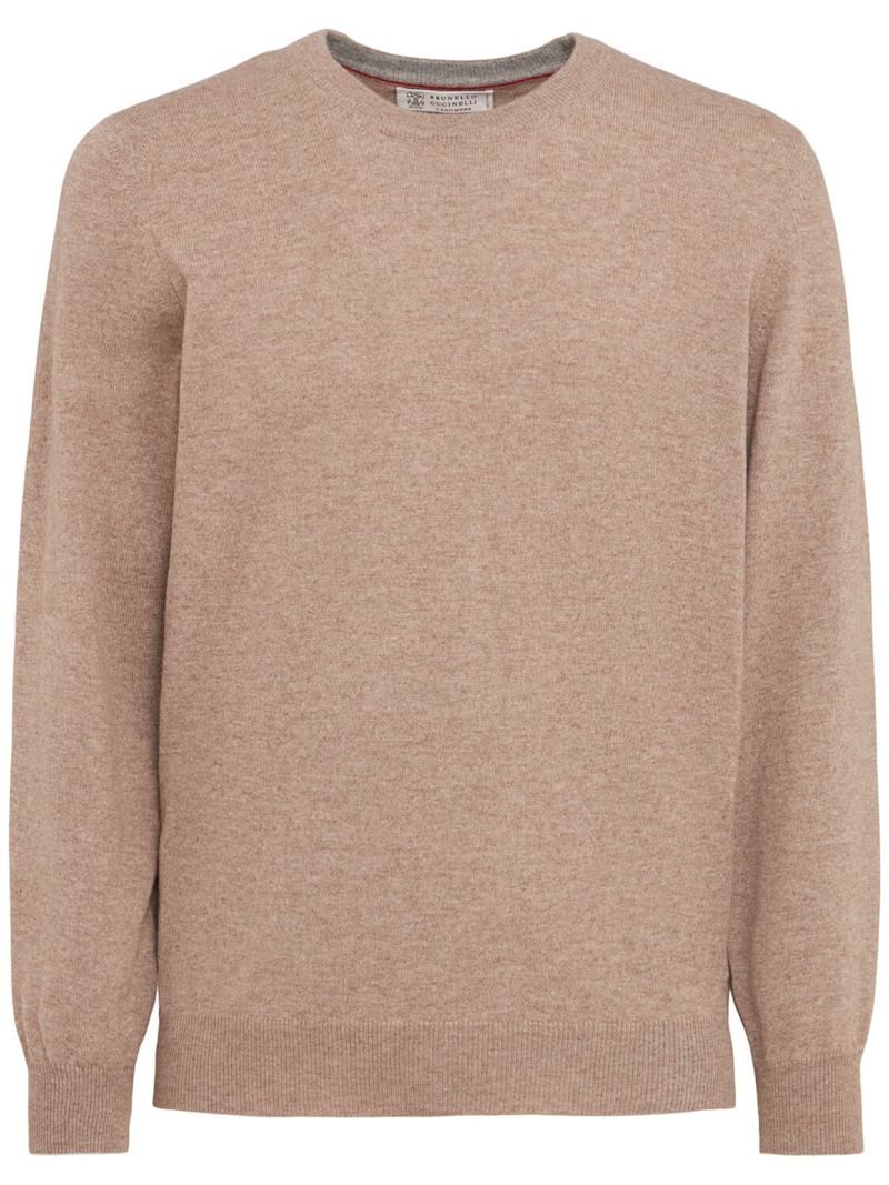 Brunello Cucinelli Strickpullover aus Kaschmir Braun