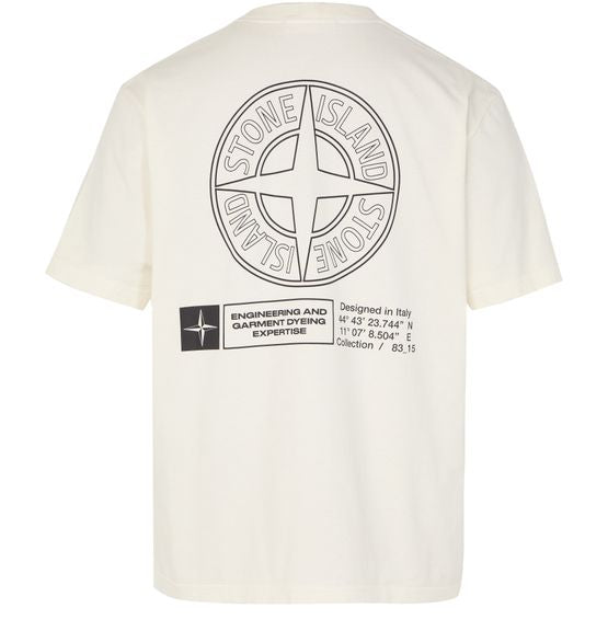 STONE ISLAND Hemd mit Reißverschluss Weiß