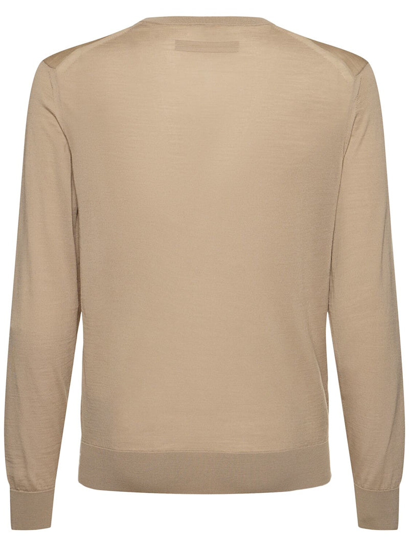 Zegna High performance wool crewneck sweater