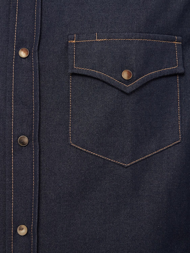 Brunello Cucinelli Westernhemd aus Baumwolldenim