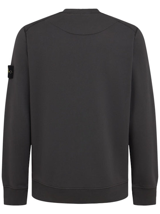 STONE ISLAND Sweatshirt aus Baumwolle Grau