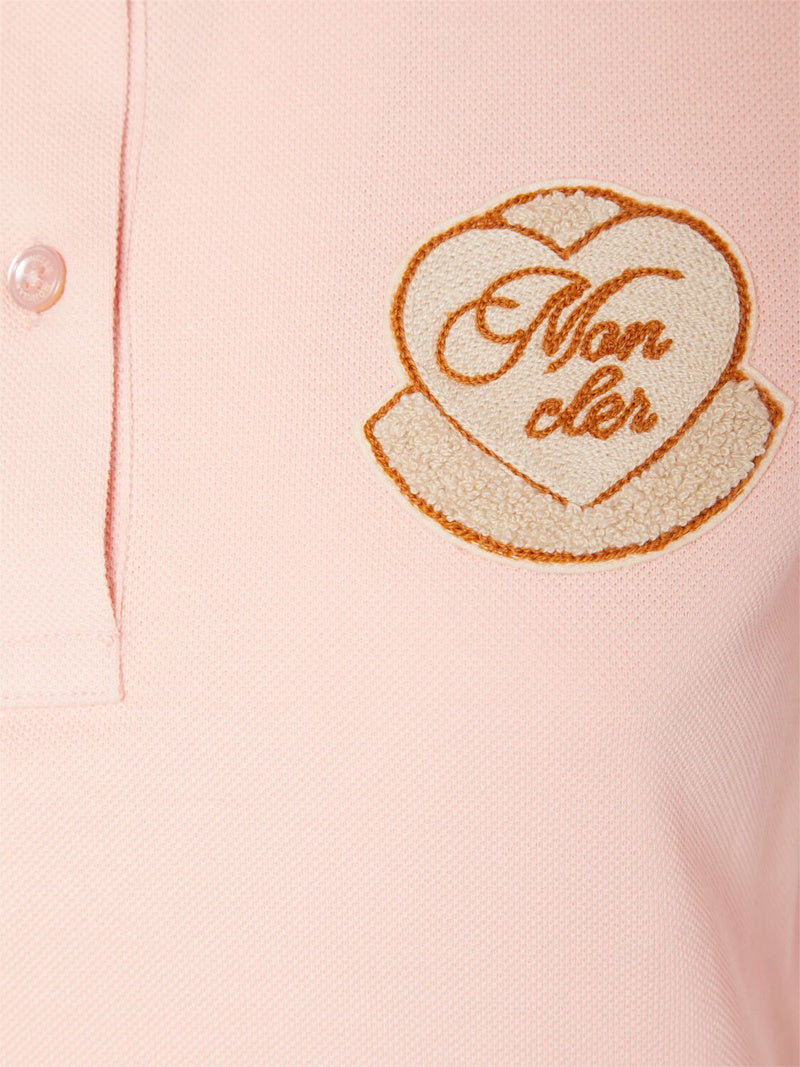 Moncler Polohemd aus Baumwollpiqué mit Logodruck