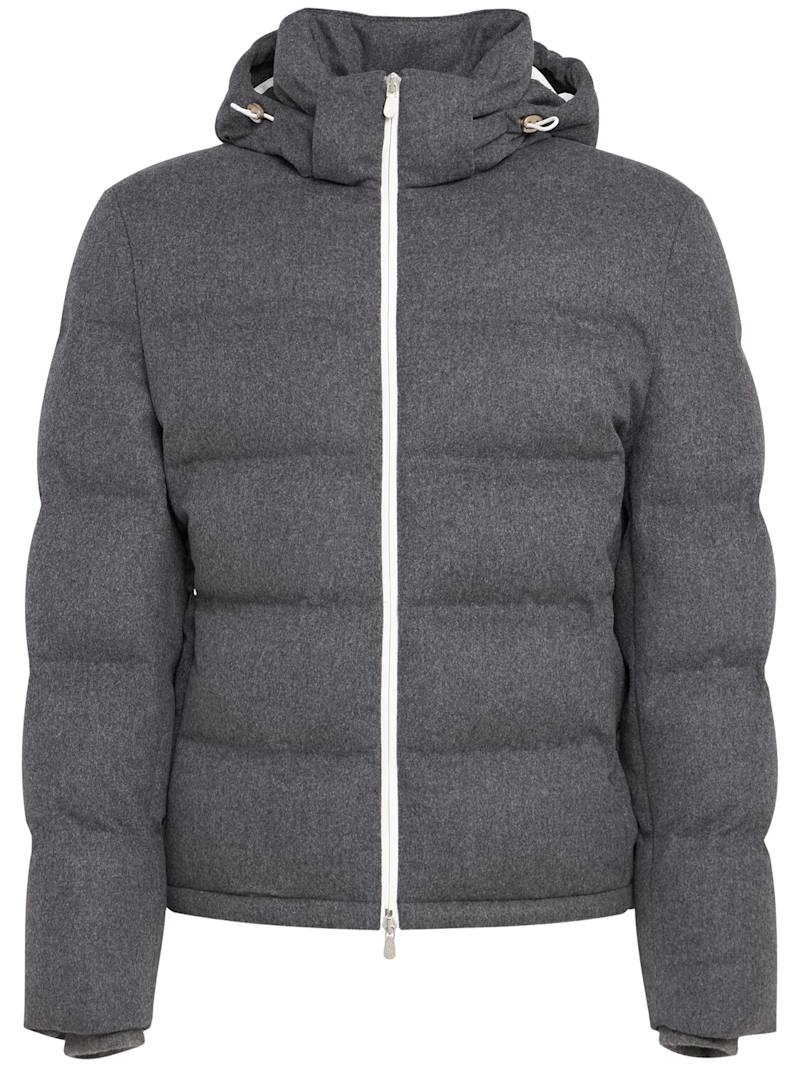 Brunello Cucinelli Downjacke aus Wolle und & Kaschmir