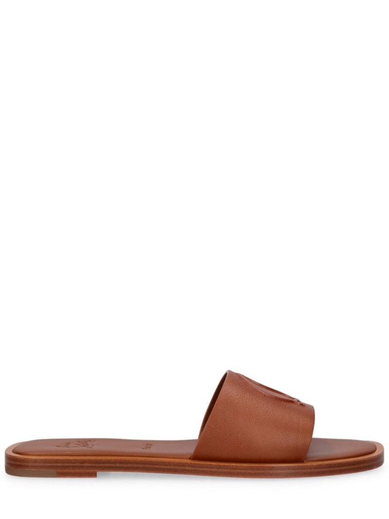 Christian Louboutin 10mm hohe Ledermules „CL“
