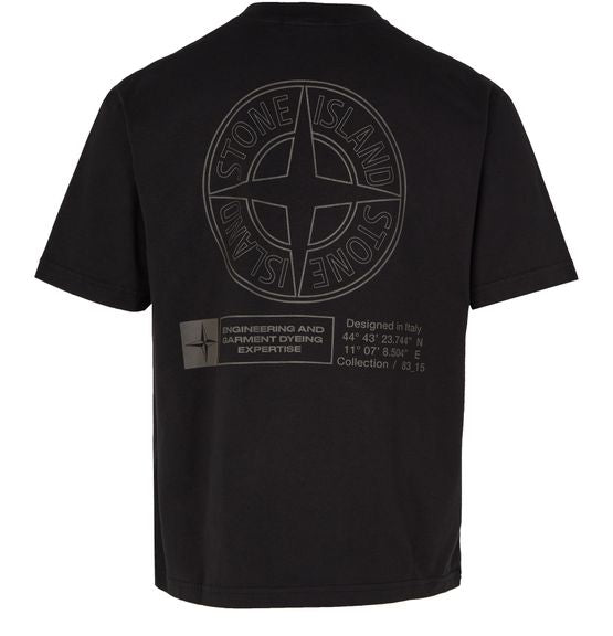STONE ISLAND Hemd mit Reißverschluss Schwarz