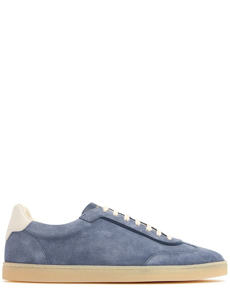 Brunello Cucinelli Wildledersneakers Bleu