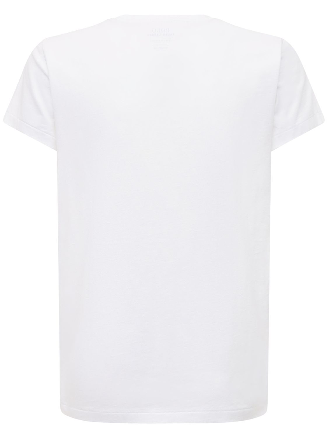 Polo Ralph Lauren T-Shirt aus Baumwolljersey mit Logo Weiß