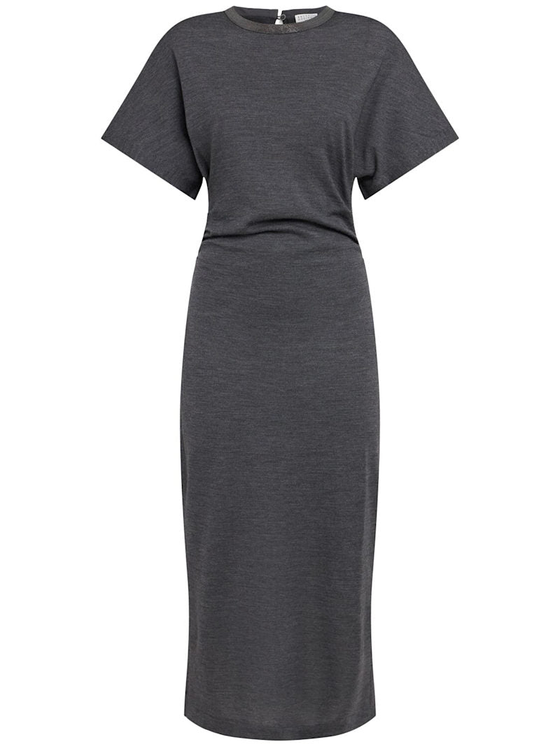 Brunello Cucinelli Midikleid aus Wolle