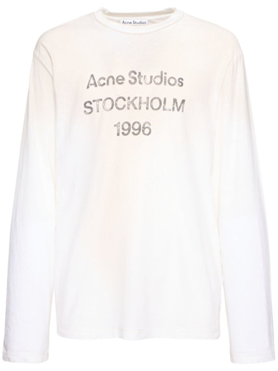 ACNE STUDIOS Langärmeliges T-Shirt "1996"