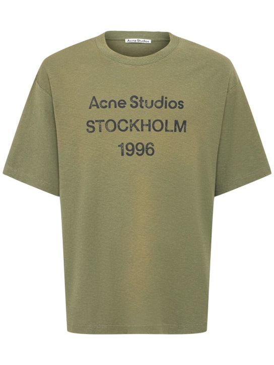ACNE STUDIOS T-Shirt aus Baumwolljersey mit Druck „1996“
