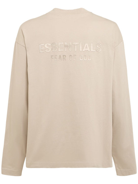 FEAR OF GOD ESSENTIALS Langärmeliges T-Shirt Sand