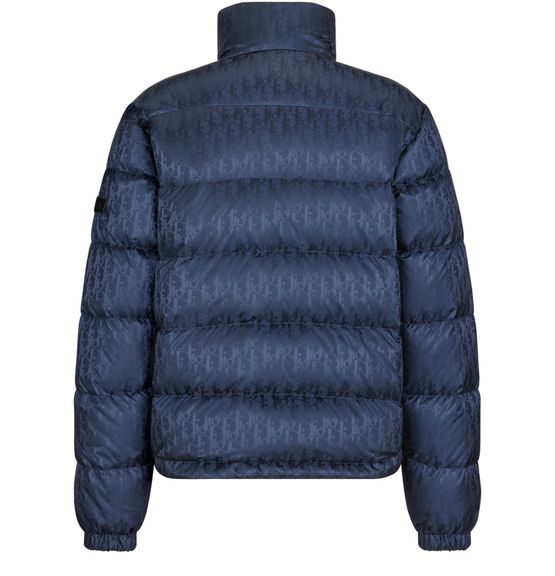 DIOR Dior Oblique Daunenjacke Blau