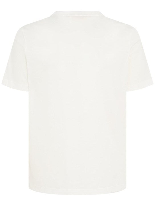 MARNI T-Shirt aus Baumwolljersey mit Logo Weiß
