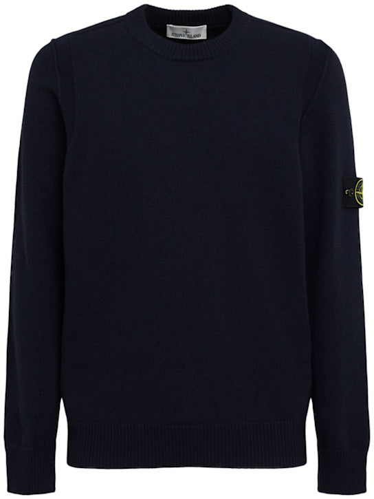 STONE ISLAND Pullover aus Wollmischung Navy